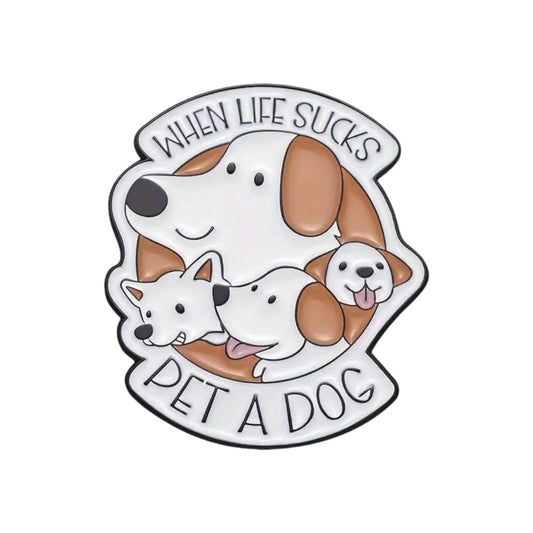 Pet a Dog Pin