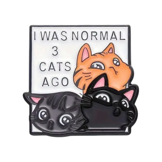 Normal 3 Cats Ago Pin