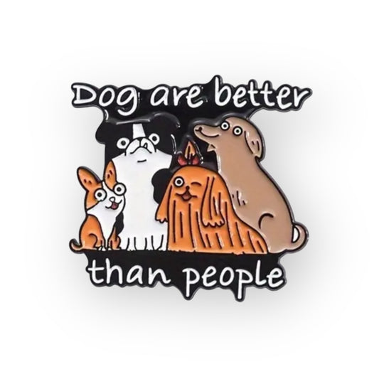 Dogs vs People Pin